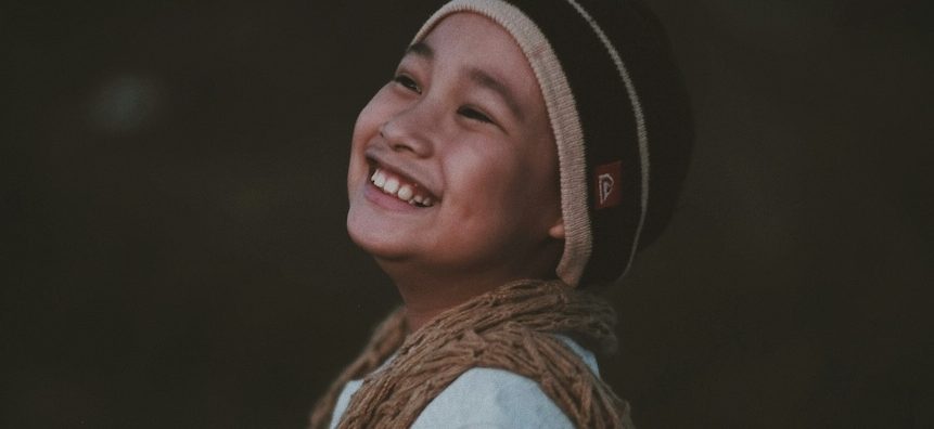 The look of wellness and peace on a child's face