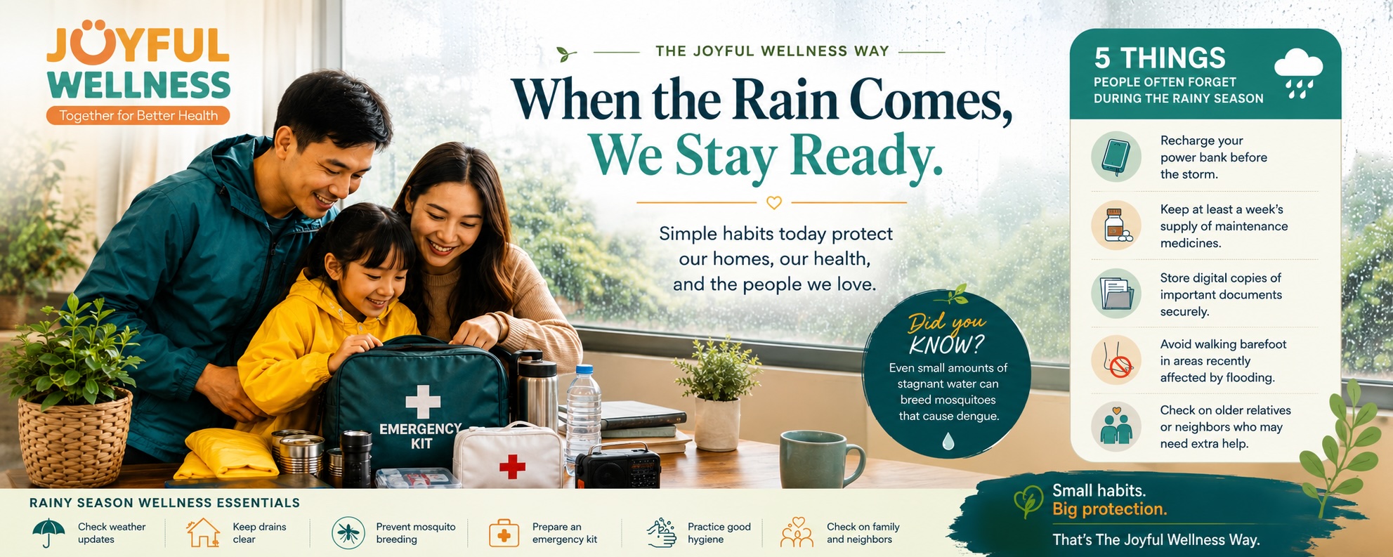 Rainy season healthy tips