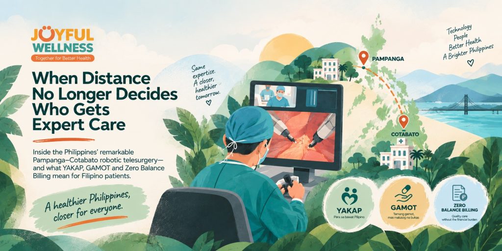 Robotic telesurgery connecting surgeons in Pampanga with a patient in Cotabato