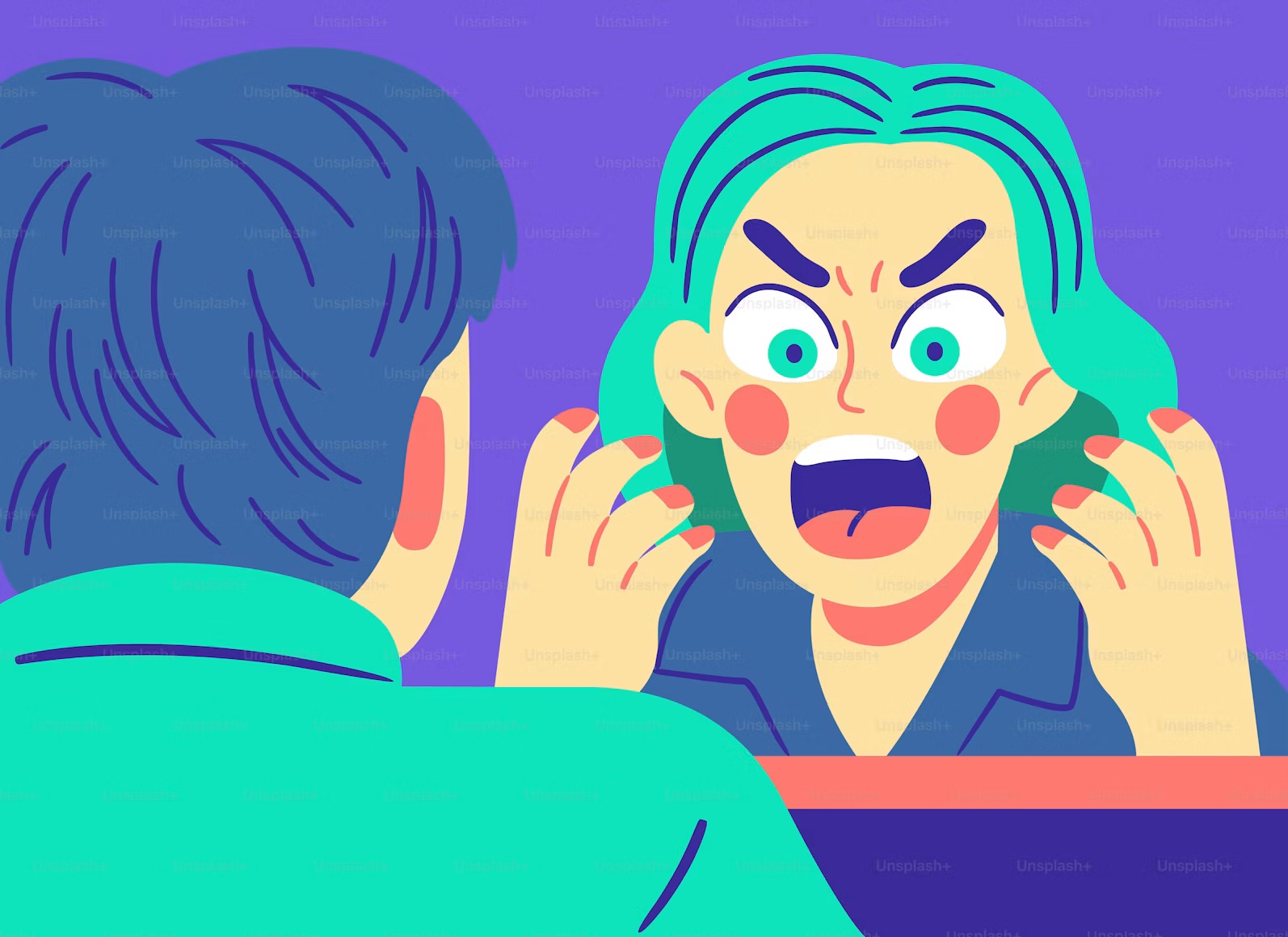 Professional managing stress from a difficult boss and workplace