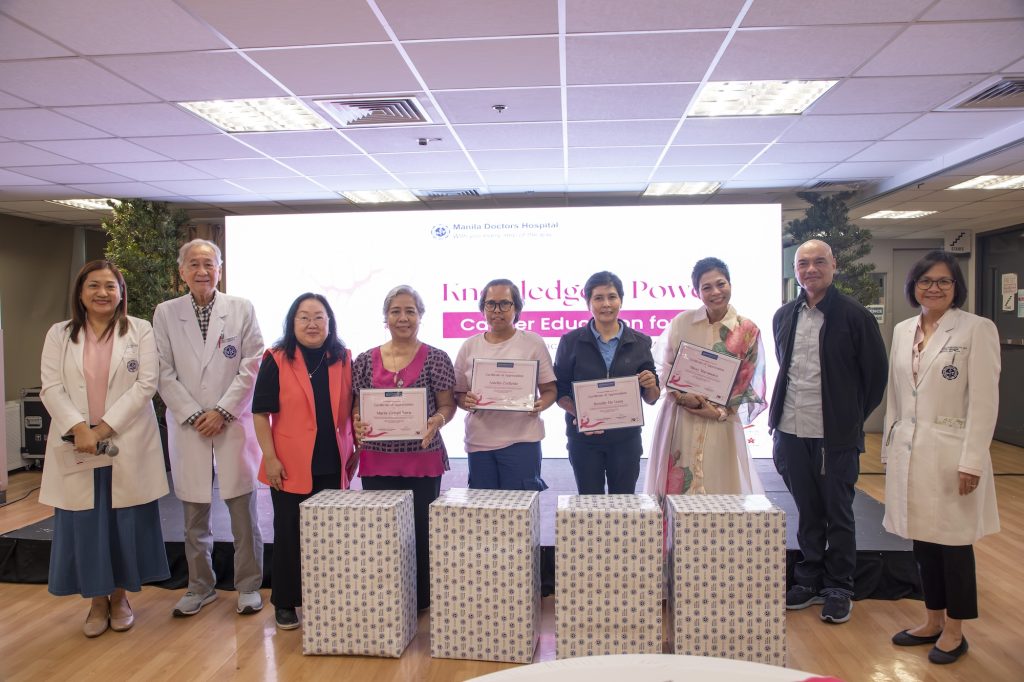 Doctors and participants gather at Manila Doctors Hospital’s breast cancer awareness event in October 2026.