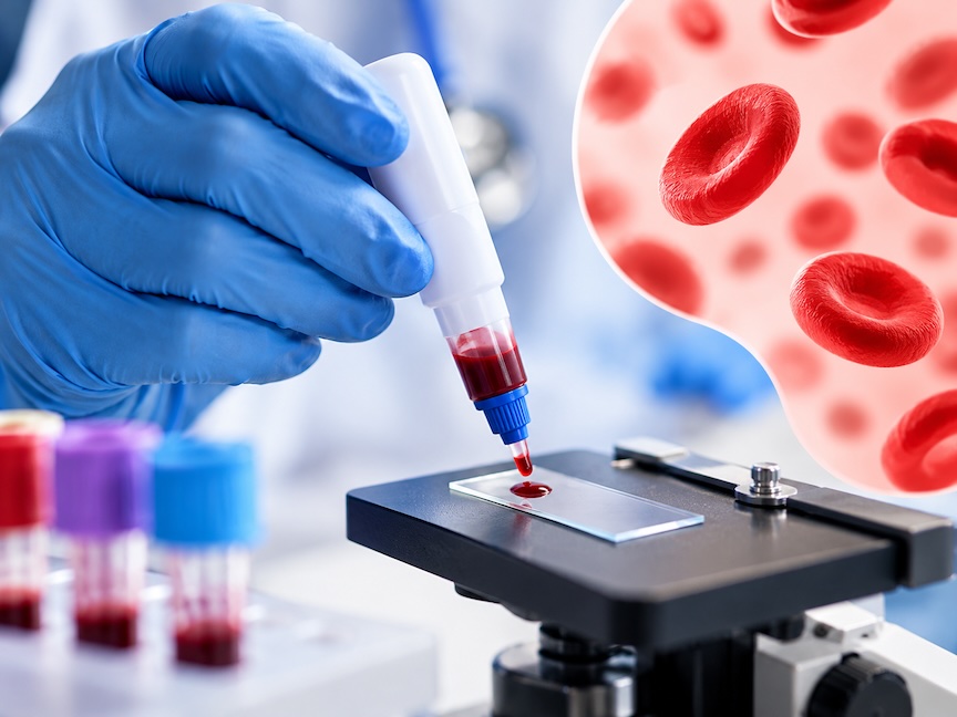 Blood tests done at the laboratory